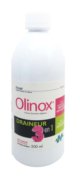 OLINOX DRAINEUR 3 EN 1 500ML - Compléments alimentaires OLINOX DRAINEUR 3 EN 1 500ML - Compléments alimentaires