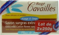 ROGE CAVAILLES SAVON SURGRAS VISAGE ET CORPS FLEUR DE COTON LOT DE 2