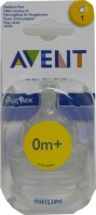 AVENT TETINE SILICONE DEBIT NOUVEAU-NE 0m+ COMPATIBLE DODIE