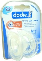 DODIE TETINES 0-6 MOIS VITESSE 1 LOT DE 2