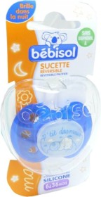 BEBISOL SUCETTE REVERSIBLE SILICONE 6-36 MOIS GARCON