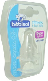 BEBISOL TETINES A BOUT ROND DEBIT VARIABLE SILICONE