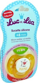 LUC ET LEA SUCETTE SILICONE +6MOIS J'AIME MA MAMIE