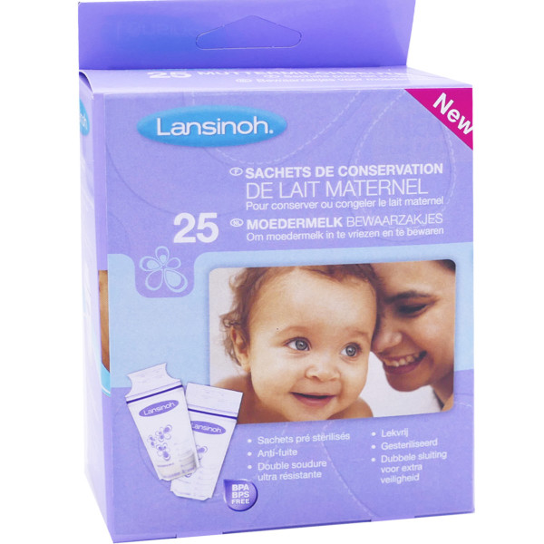 Lansinoh : sachets De Conservation De Lait Maternel 25 PCS