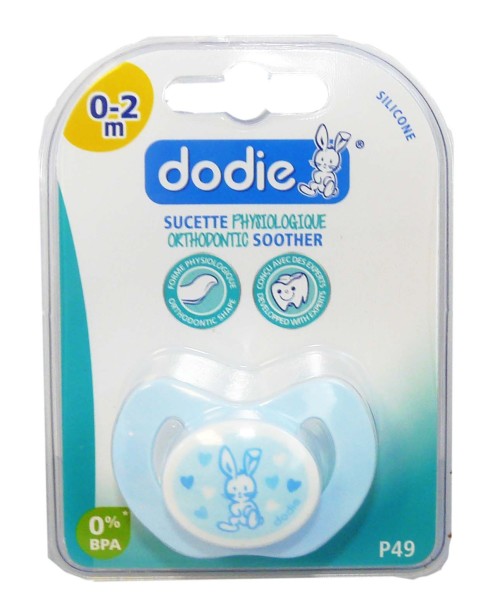 DODIE SUCETTE ORTHODONTIC SILICONE 0-2 MOIS P49