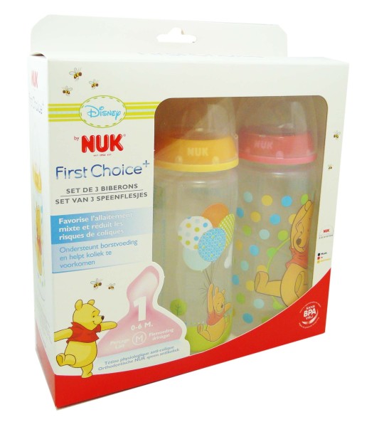 NUK First Choice+ Disney Biberon, 0-6 mois