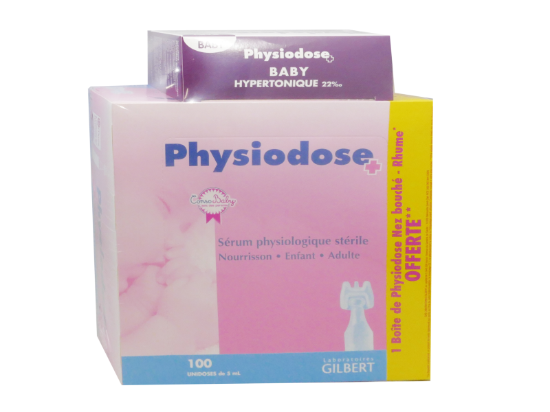 Gilbert Physiodose Sérum physiologique 40 + 5 unidoses pas cher