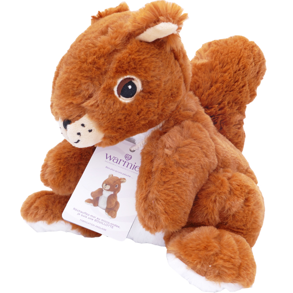 Peluche bouillotte warmies écureuil pour enfants - SOFRAMAR