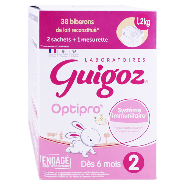 GUIGOZ LAIT 2EME AGE PELARGON 780G