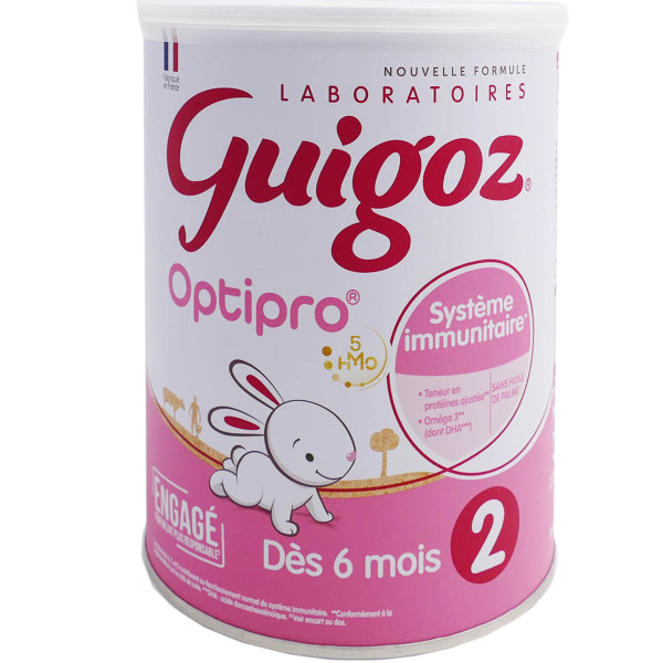 GUIGOZ OPTIPRO 2 Lait bébé en poudre 2ème - de 6 à 12 mois - Boîte