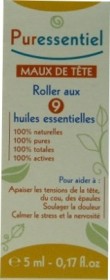 PURESSENTIEL MAUX DE TETE ROLLER AUX 9 HUILES ESSENTIELLES