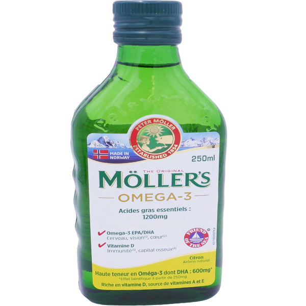 Möllers - Huile de foie de morue - Omega 3 - 250ml