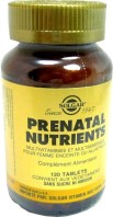 SOLGAR PRENATAL NUTRIENTS 120 COMPRIMES