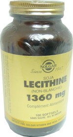 SOLGAR LECITHINE DE SOJA 1360MG 100GELULES