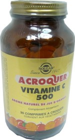 SOLGAR VITAMINE C 500 A CROQUER 90 COMPRIMES