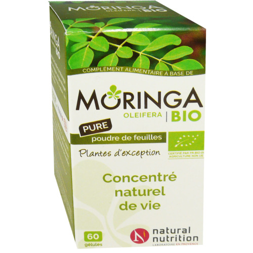 Complément Alimentaire Moringa Bio - 60 Gélules - Fabriqué En France - Antioxydant