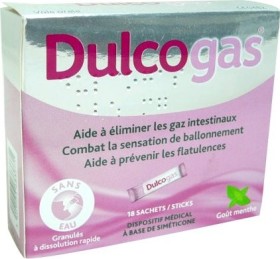 DULCOGAS ELIMINE LES GAZ INTESTINAUX 18 SACHETS