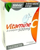 NUTRISANTE VITAMINE C 500MG 24 COMPS A CROQUER