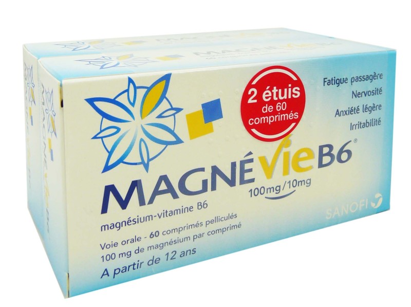 MAGNEVIE B6 LOT DE 2 X 60 COMPRIMES