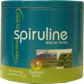 SPIRULINE FLAMANT VERT 500 COMPRIMES DE 500MG ECOCERT