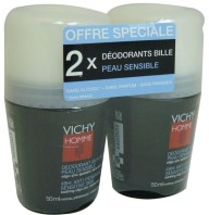 VICHY HOMME DEODORANT BILLE peaux sensibles LOT DE 2