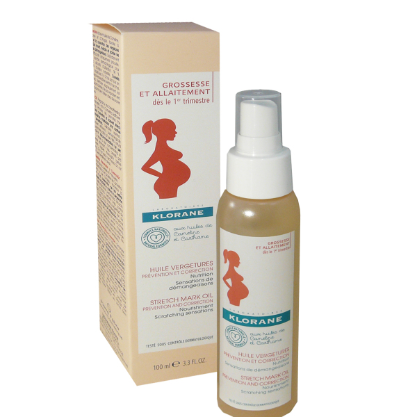 KLORANE HUILE VERGETURES 100 ml GROSSESSE ET ALLAITEMENT