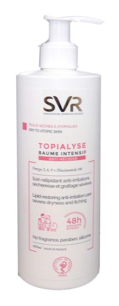 Topialyse baume protect. SVR Topialyse Baume intensif Anti-recidive. SVR Topialyse Baume intensif. SVR Baume intensif Anti recidive. SVR Topialyse Baume.