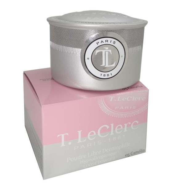 Poudre Libre T. Leclerc Teint Soleil Mat - Boîtier Voyage + Houppette - 7g - Neuf
