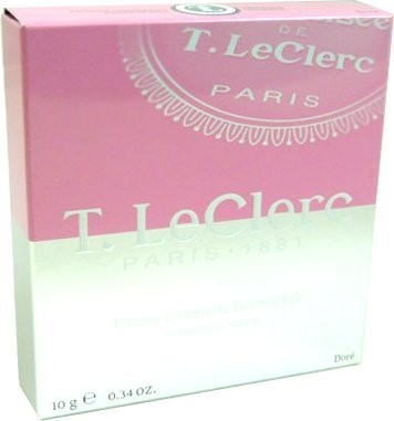 Poudre Compacte Teintée T. LECLERC Paris - BEIGE Dorée, Effet Mat, 11g