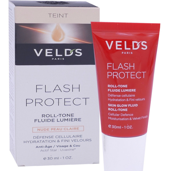 Velds Flash Protect Roll Tone Fluide Lumière Nude Peaux 