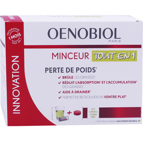 Oenobiol Minceur Perte De Poids 30 Sticks60 Comprimes