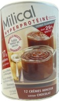 MILICAL HYPERPROTEINE 12 CREMES MINCEUR CHOCOLAT