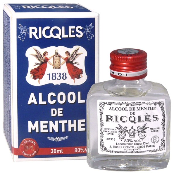 RICQLES Alcool de menthe 80% vol 50 ml - Pharma-Médicaments.com