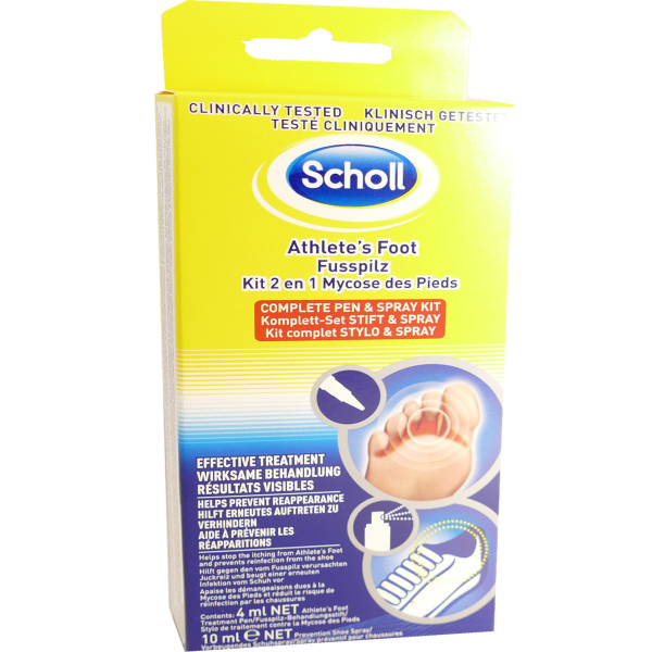 SCHOLL ATHLETE'S FOOT KIT 2 EN 1 MYCOSE DES PIEDS