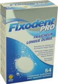 FIXODENT PRO FRAICHEUR LONGUE DUREE 54 COMPRIMES NETTOYANTS