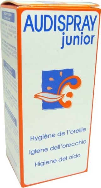 Audispray Junior Hygiène Auriculaire 3-12 Ans Contre Cérumen Et Bouchons  D'Oreille Spray 25ml