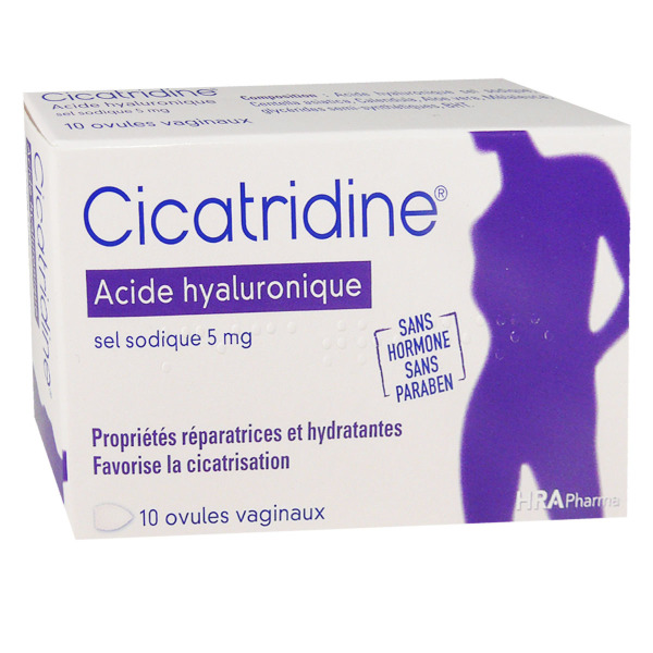 Cicatridine ovule - Cicatrisation et Sécheresse intime - Muqueuse