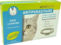 VETOFORM ANTIPARASITAIRE COLLIER CHAT ET CHATON