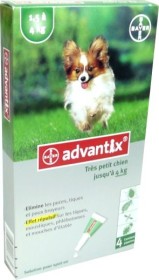 ADVANTIX CHIEN JUSQU'A 4 KG 4 PIPETTES