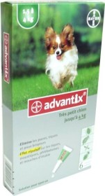 ADVANTIX CHIEN JUSQU'A 4 KG 6 PIPETTES FORMAT ECO