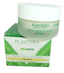 PLANTER'S ALOEVERA CREME VISAGE MATIFIANTE 24H - 50ML