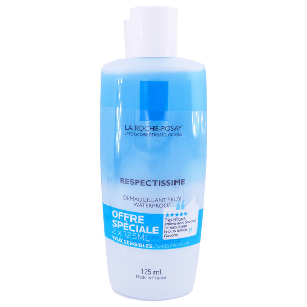 Respectissime - Démaquillant Yeux Waterproof LOT 2 X 125ml Roche Posay