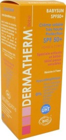 DERMATHERM BABYSUN SPF50+ CREME SOLAIRE 30ML BIO