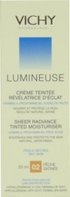 VICHY LUMINEUSE CREME TEINTEE PEAUX SECHES N°2 PECHE 30 ML