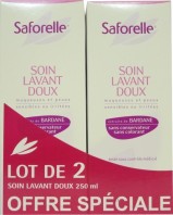 SAFORELLE SOIN LAVANT DOUX 250 ML LOT DE 2