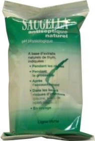 SAUGELLA 15 LINGETTES ANTISEPTIQUE NATUREL